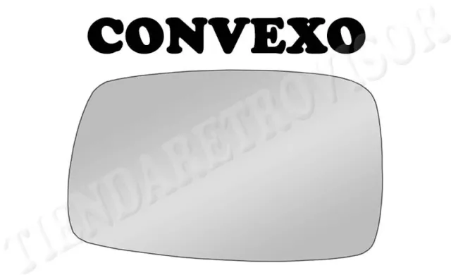 CRISTAL RETROVISOR PARA VOLKSWAGEN CORRADO 1988-1991 CONVEXO Izquierdo(Conductor