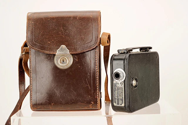 Kodak Cine-Eight Model 20 doble 8 cámara de película con bolsa de cuero