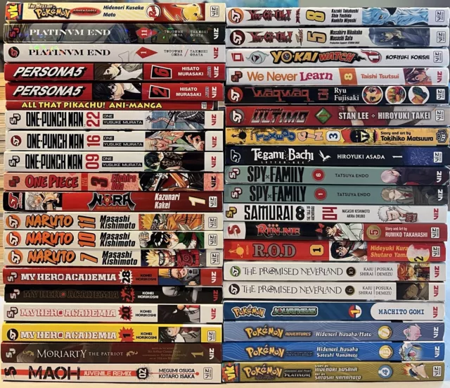 Mixed Manga Lot $5.99 Each Assorted Shonen Jump M-Z One Punch Spy Family