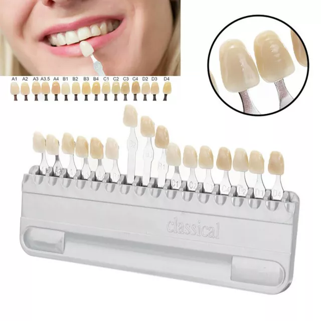 New Dental Bleaching Tooth Shade Guide VITA 16 Colors Teeth Whitening Comparison