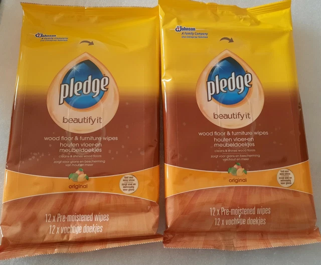 2 X 12 packs Pledge Wood Floor & Furniture Wipes £9.79 PicClick UK
