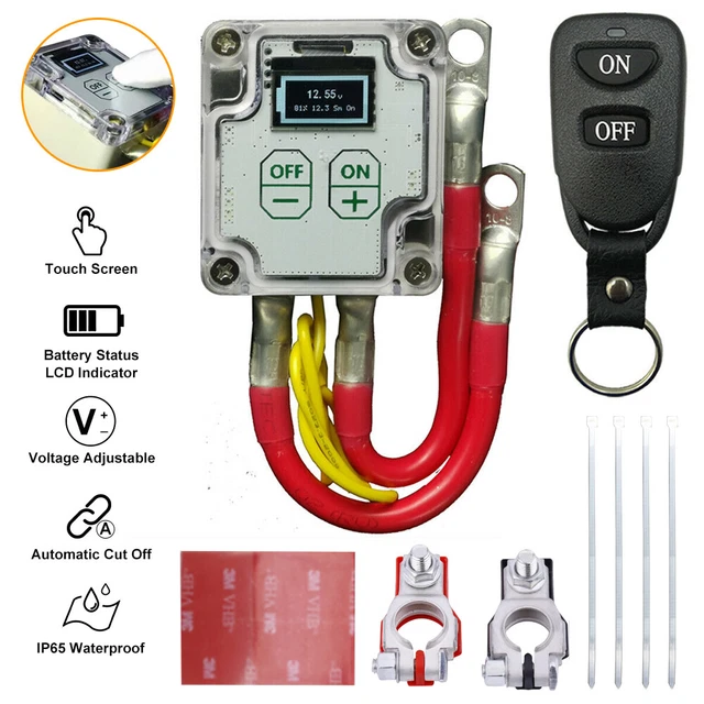 Interruttore Di Separazione Batteria 12V/24V Telecomandato 200A – Per Camper, Barca, Auto, Moto, Camion