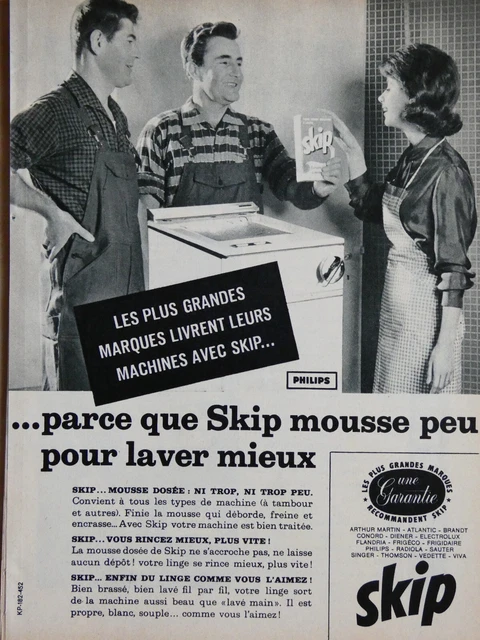 PUBLICITÉ DE PRESSE 1955 MACHINE A LAVER CLEM 60 TURBINE COMPOUND
