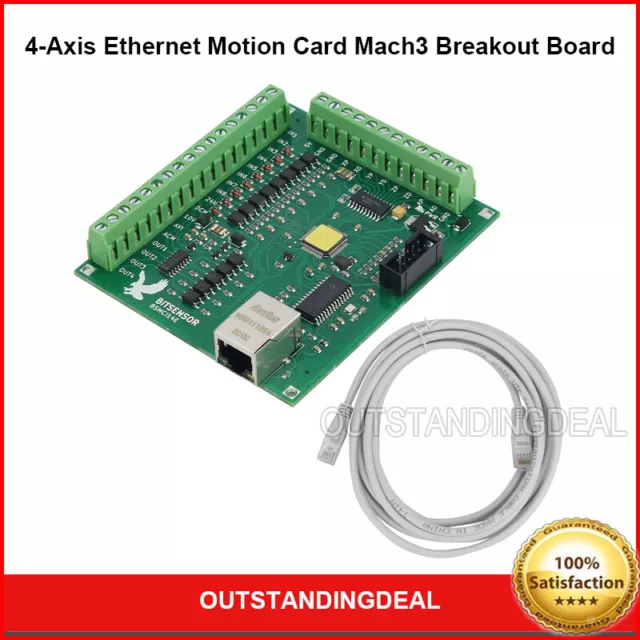 Industrial 4-Axis Ethernet Motion Card Mach3 Breakout Board CNC Controller Board