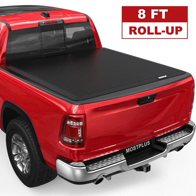 8FT ROLL UP Long Bed Truck Bed Tonneau Cover For 20022021 Ram 1500