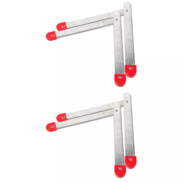 4 piezas bisagra de escalera aluminio galvanizado barra de carril de escalera accesorios de escalera
