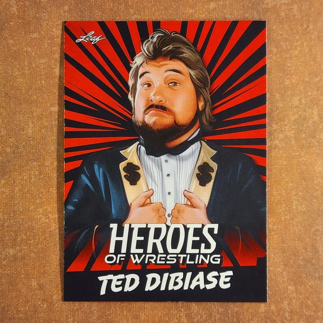 30529 . 2023 leaf heroes of wrestling b10 ted dibiase RED 6.33