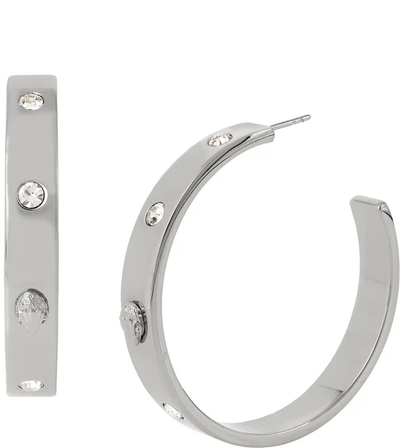 Kurt Geiger London Crystal Hoop Earrings $88 Retail W92