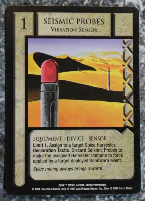 Dune CCG: Seismic Probes, Vibration Sensor, Eye of the Storm - Frank Herbert