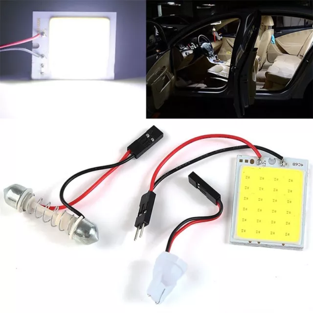 Conveniently Brighten Up Your Car's Interior with 10pcs LED Panel Lights