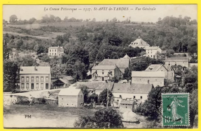 cpa 23 - SAINT AVIT de TARDES (Creuse) Vue générale du Village