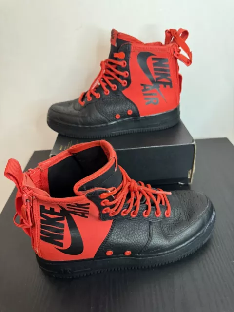 NIKE SF AIR Force 1 MID 917753 006 Black Anthracite White Men s