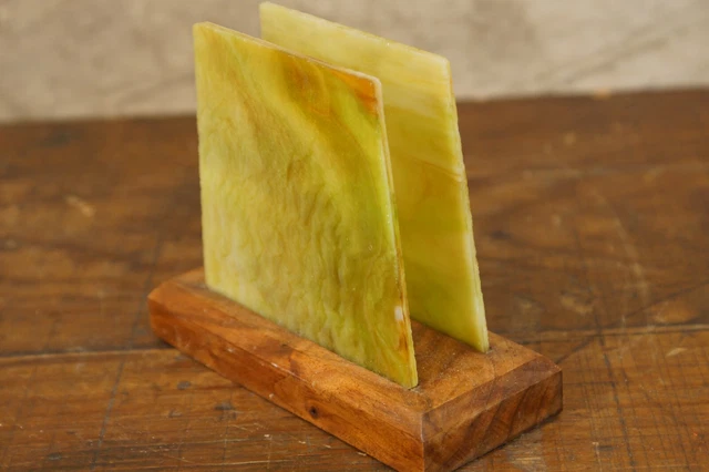 Mid Century Modern Stained Glass Napkin Holder RETRO