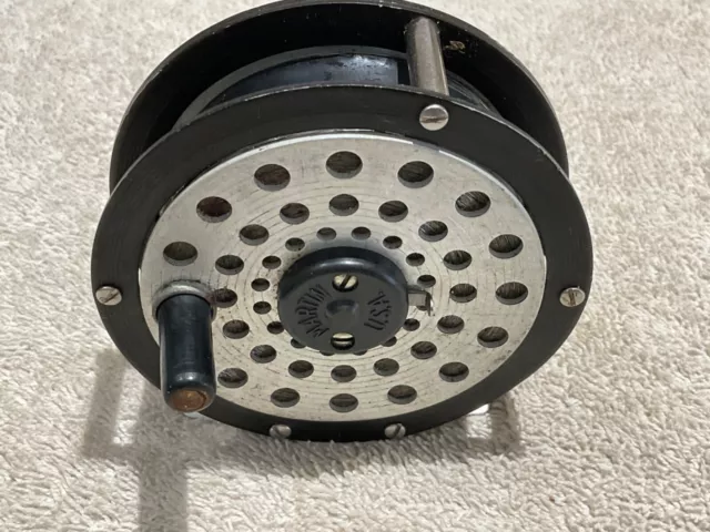 VINTAGE MARTIN FLY fishing reel Auto No. 3 with line, Martin Co