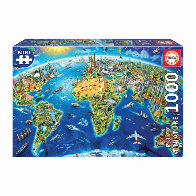 Educa - Wahrzeichen 1000 Teile Miniature Puzzle Educa