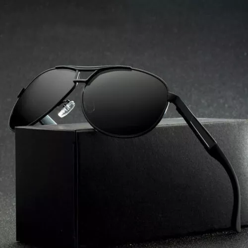Herren Sonnenbrille Polarisiert Brillen Sport UV400 Pilotenbrille mit box