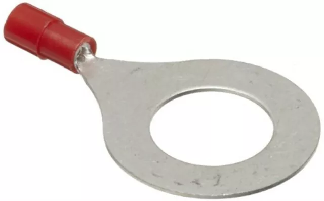 Nylon Insulated Ring Terminals - 22-16Awg - 9/16" Stud - Red - MORRIS-11328