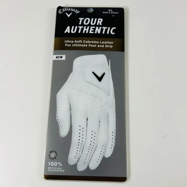 NEW CALLAWAY TOUR AUTHENTIC Right HAND Mens Size XL Golf GLOVE