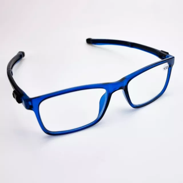 +2 Dioptrin Unisex Premium Lesebrille Nahsehbrille Magnetisch SilikonBrillenband