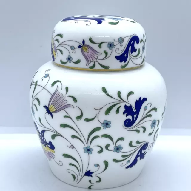 Weißer Koalport Knochen China Urne Ingwer Glas Blumen Festzug Design Dekor Ornament 2