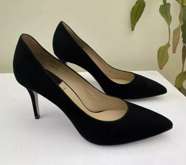 BNWB Paul Smith Designer Womens Black Suede Stiletto High Heel Shoes UK6 EU39
