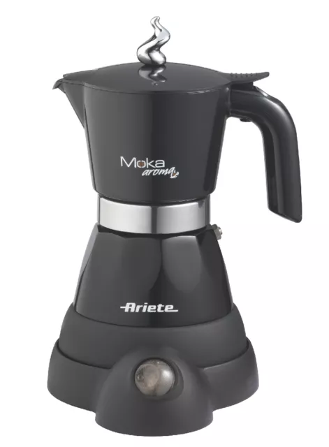 ARIETE 1358 Moka Aroma Elettrica 3 tazze Electric moka 220V - 400W | Nera