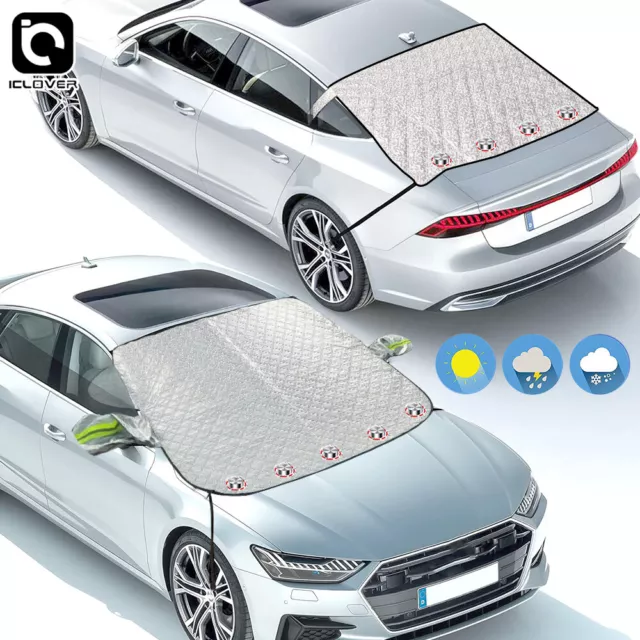 Magnetic Car Windshield Snow Cover Front & Rear Frost Ice Protector Winter Guard