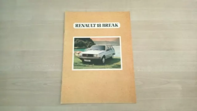 Brochure Depliant Renault 18 Break TL TS GTD Automatica 1983 Italiano 12 pagine 2