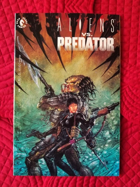 Aliens vs Predator Issue #4 Randy Stradley Dark Horse 1990 NM Bag & Board