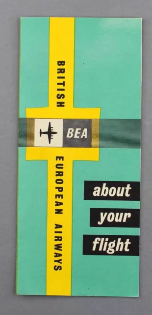 Bea British European Airways About Your Flight Airline Brochure B.e.a.viscount