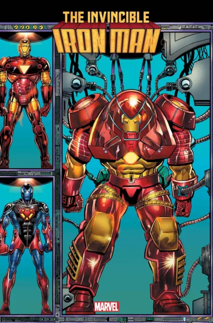 Invincible Iron Man #2 Bob Layton Connecting Variant Nm Avengers Ironheart Mcu