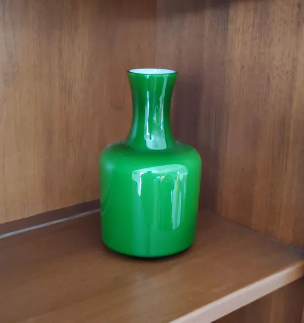 Danish Modern Scandinavian Holmegaard Style Glass Vase