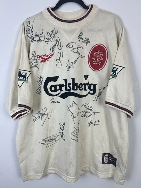 Long Sleeve Liverpool Away Jersey 1996 LIVERPOOL 1996 MATCH Worn