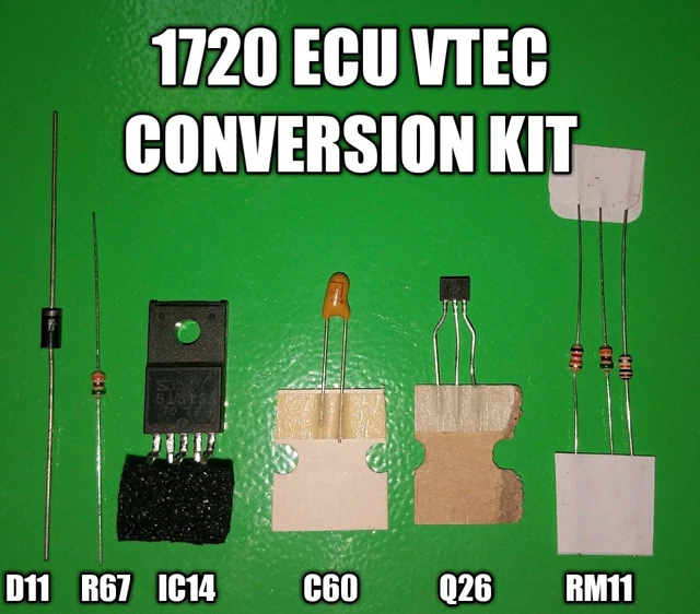 Kit ECU Honda Kit Circuito VTEC 11F0 Per ECU Honda - Compatibile Con P06, P05 OBD1, Conversione P28, Programmazione Richiesta Accensione Pvl - Foto 5