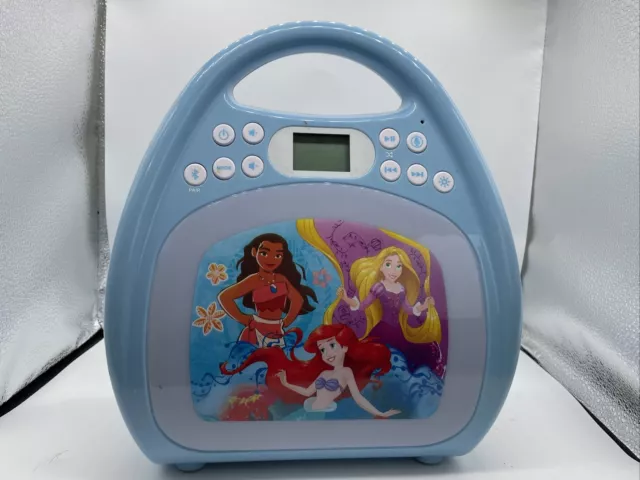Disney Princess Bluetooth Portable MP3 Karaoke Machine Light Show No Microphone