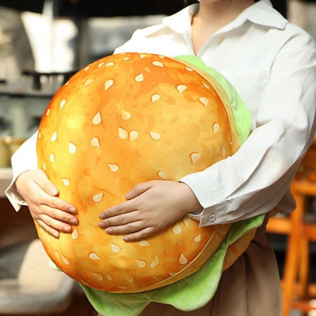 Realistic Burger Cheeseburger Pillow  Car Cushion