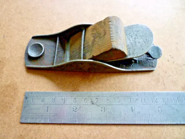 Vintage Antique  Stanley Rule & Level Co  Small Unusual Thumb Plane