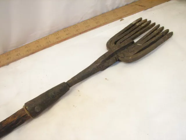 Antique 8-Tine Fish Eel Frog Gig Tool Spear Head Hand Forged Fishing Tool Fork Antique 8-Tine Fish Eel Frog Gig Tool Spear Head Hand Forged Fishing Tool Fork