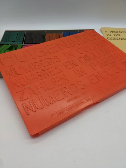 Uk Numbers Colours VINTAGE CUISENAIRE NUMBERS & Colours Mathematics Learning Set Wooden £4 ...
