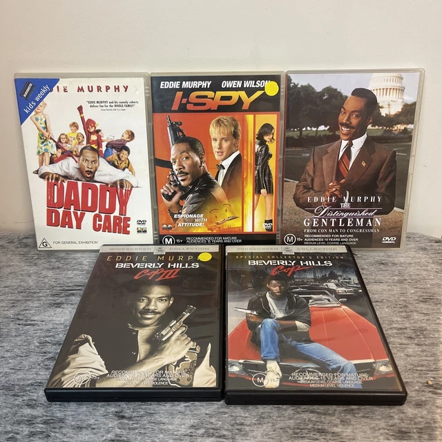 Eddie Murphy DVD Bundle x5 | Beverly Hills Cop 1 & 3 | I-Spy | Distinguished