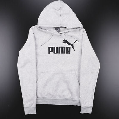 PUMA Grey Sports Pullover Hoodie Womens S