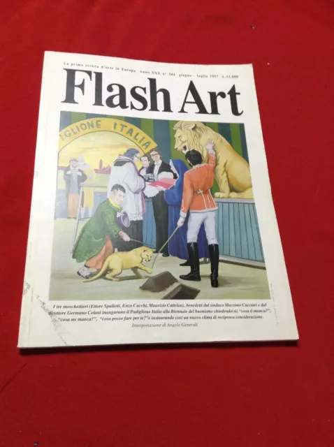 Flash Art N°204 1997 Spalletti Cucchi Cattelan Cacciari Celant A.generali Art