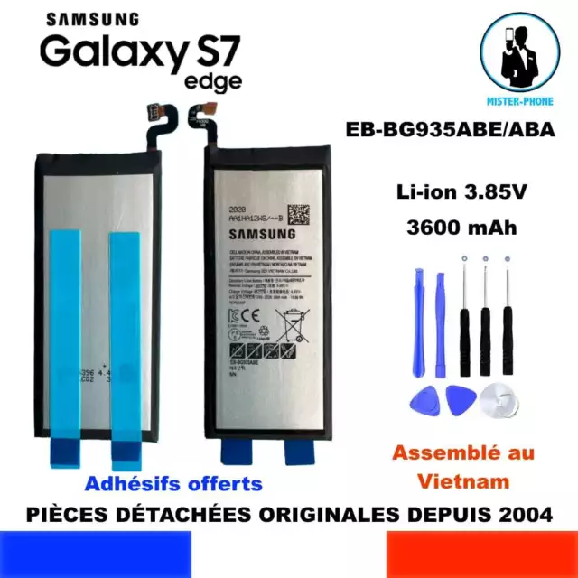 BATTERIE ORIGINALE SAMSUNG GALAXY S7 EDGE SM-G935 EB-BG935ABA EB-BG935ABE 3600mA