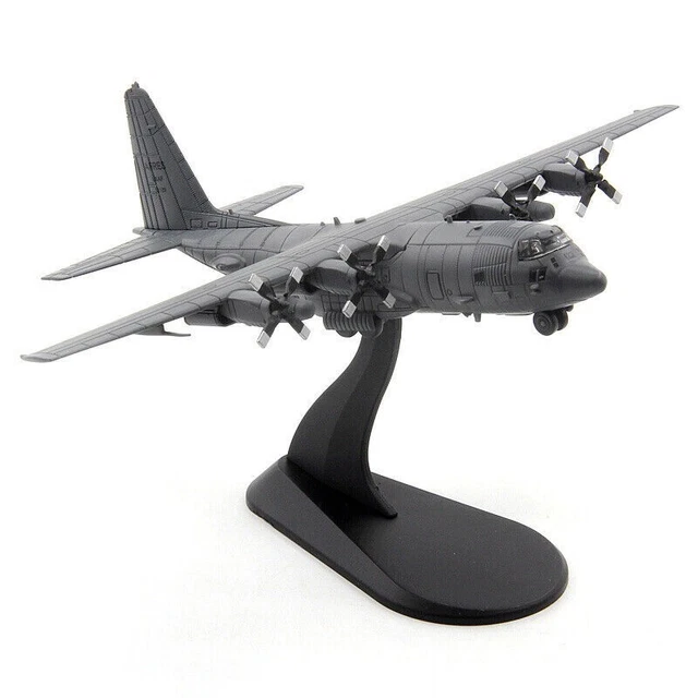 Maquette Militaire Avion AC-130 Hercules USAF échelle 1:200 - Alliage Die-cast, Avec Support, Collection 2024