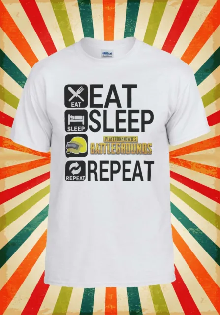 Eat Sleep PUBG Repeat Battle Game  Men Women Vest Tank Top Unisex T Shirt 2097