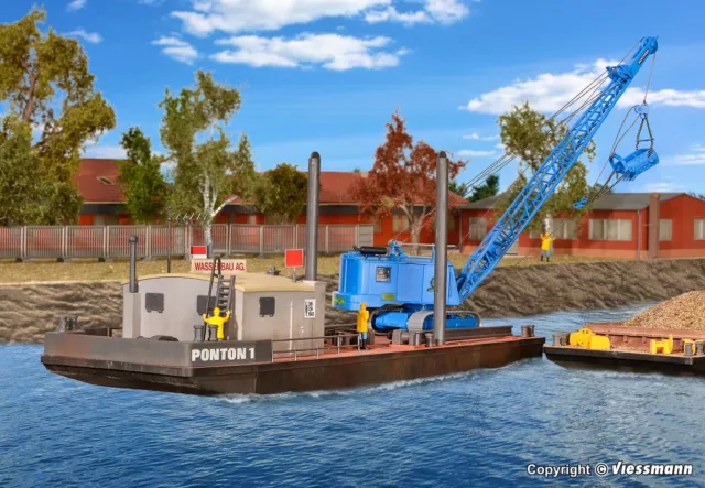 KIBRI 39156 Actif Ponton Avec Pelle Mécanique