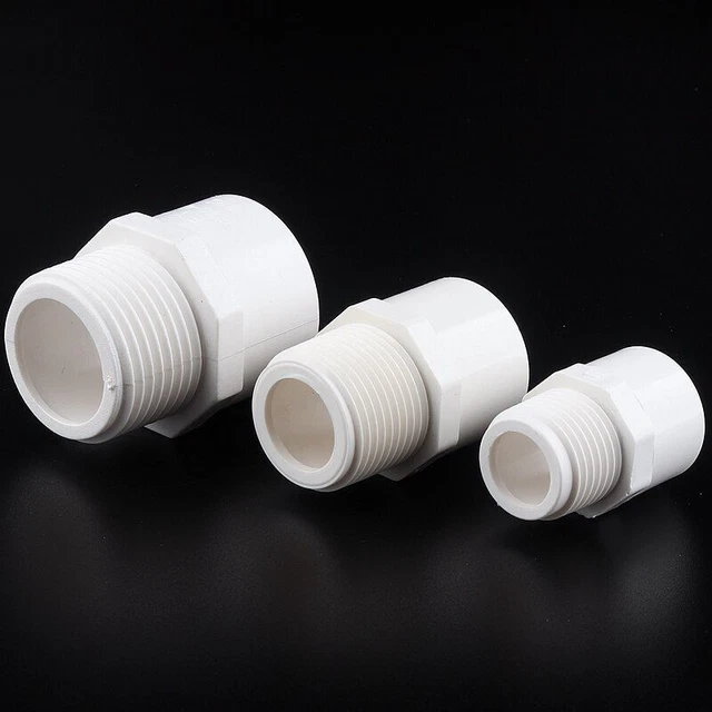 1/2"To 2" Male Thread PVC Pipe Quick Equal Straight Connectors Garden Irrigatio 2