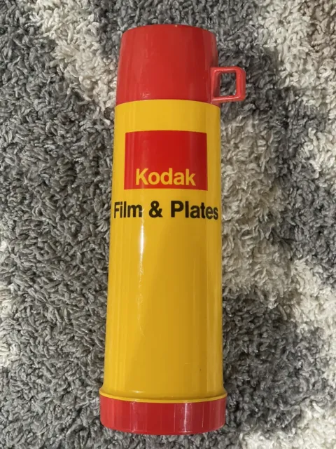 Kodak Eastman Film & Plates Large vintage Thermos 13.5" Camera Photography 35mm
