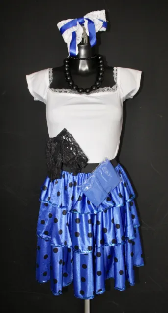 80s Neon Rave 1980s Aerobics Leotard Ra-Ra Skirt Fancy Dress