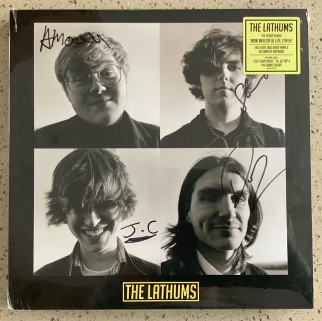 The Lathums – How Beautiful Life Can Be white 180gr LP alt artwork SIGNED SEALED